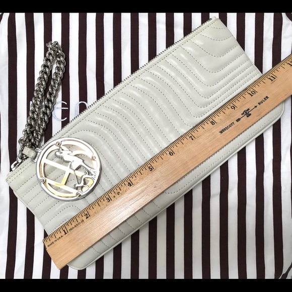 HENRI BENDEL Quilted Leather Clutch